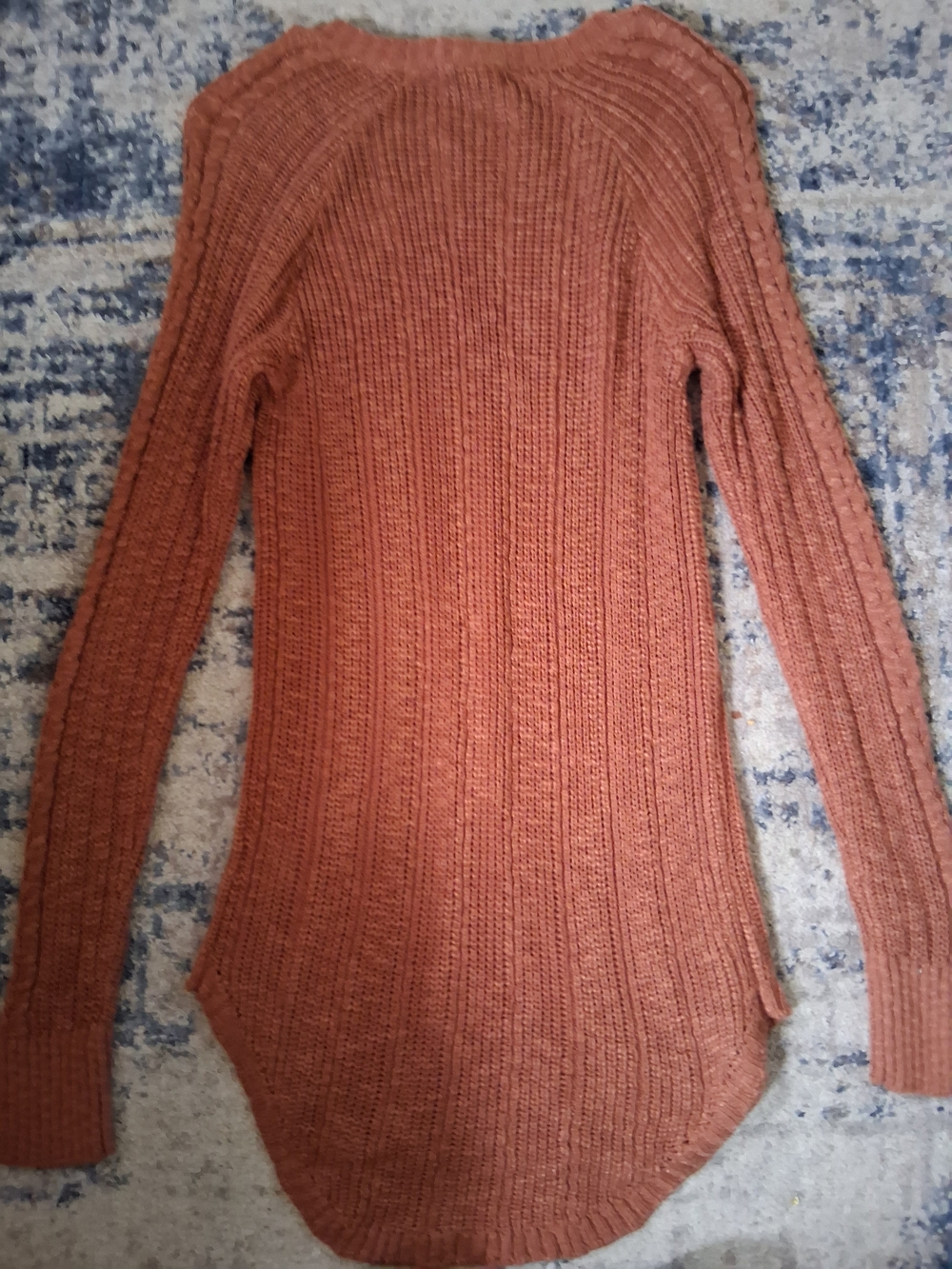 Pink Republic Rust Ribbed Crewneck Sweater - Picture 3 of 5